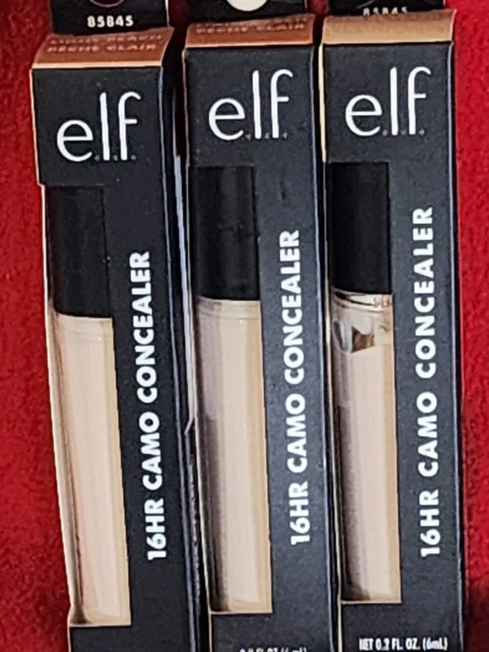 E.L.F. 16HR Camo Concealer .2fl oz. Full Coverage Matte Finish Light Peach 3CT
